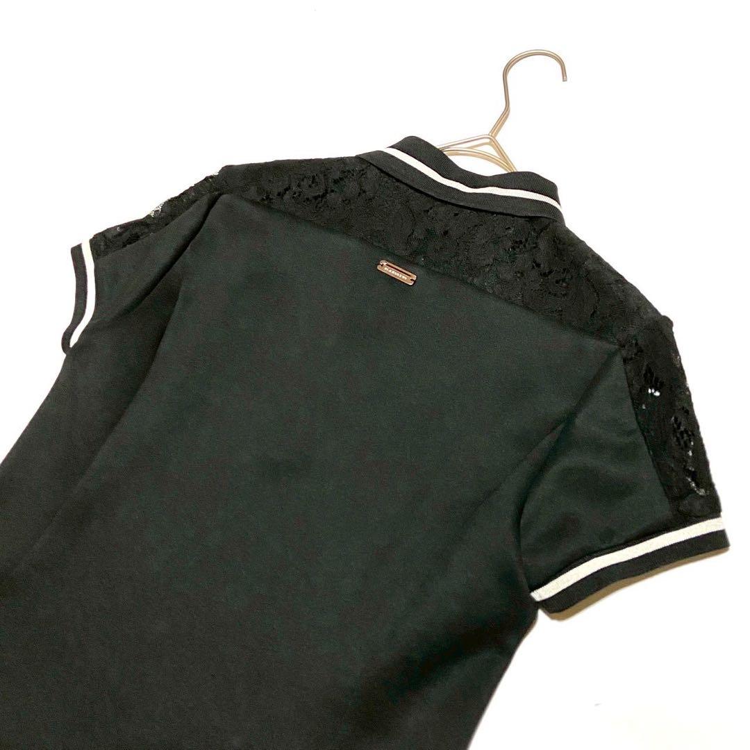 美品 セントアンドリュース ゴルフウェア ワンピース レース ブラック S