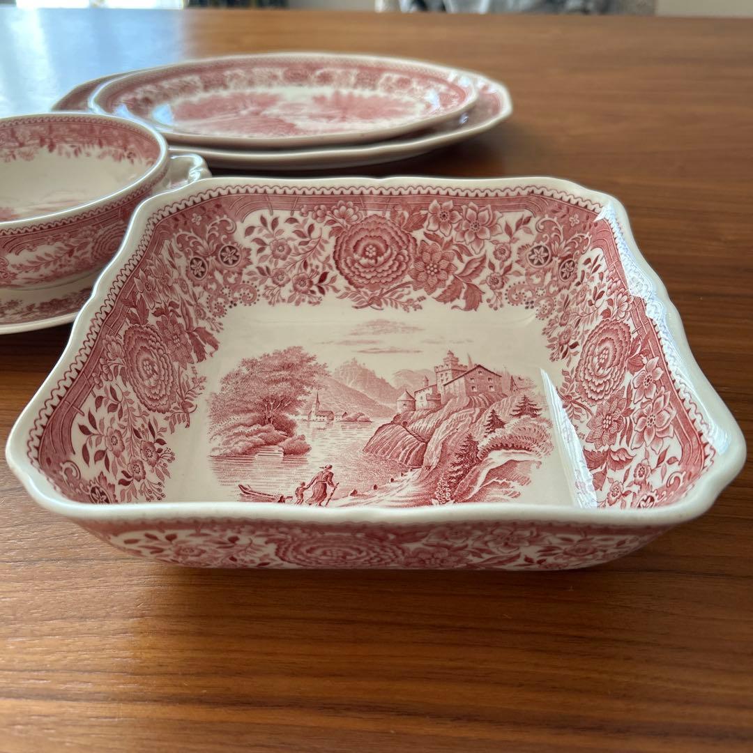 ビレロイ＆ボッホ Burgenland 大スクエアボウル ドイツ製 アンティーク