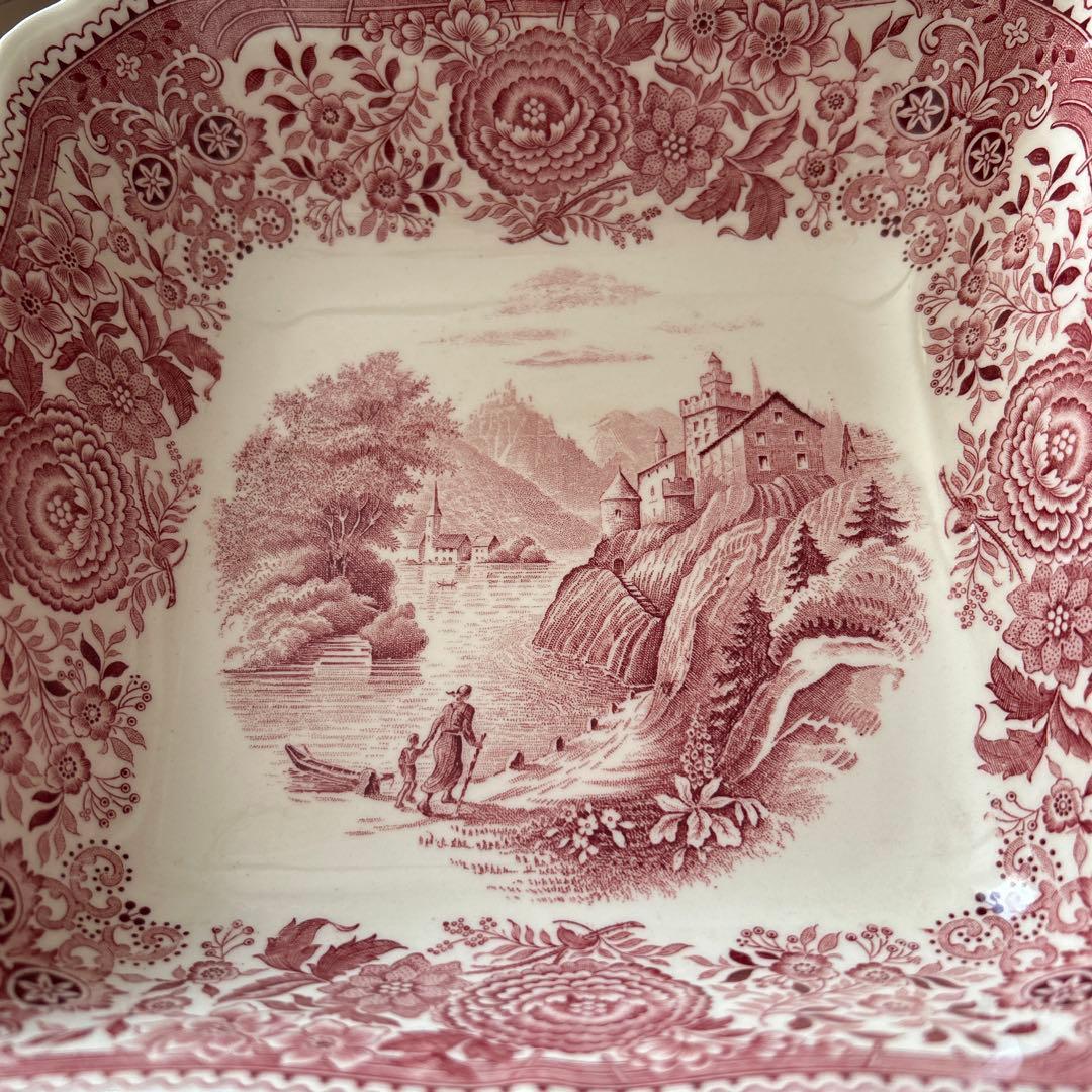 ビレロイ＆ボッホ Burgenland 大スクエアボウル ドイツ製 アンティーク