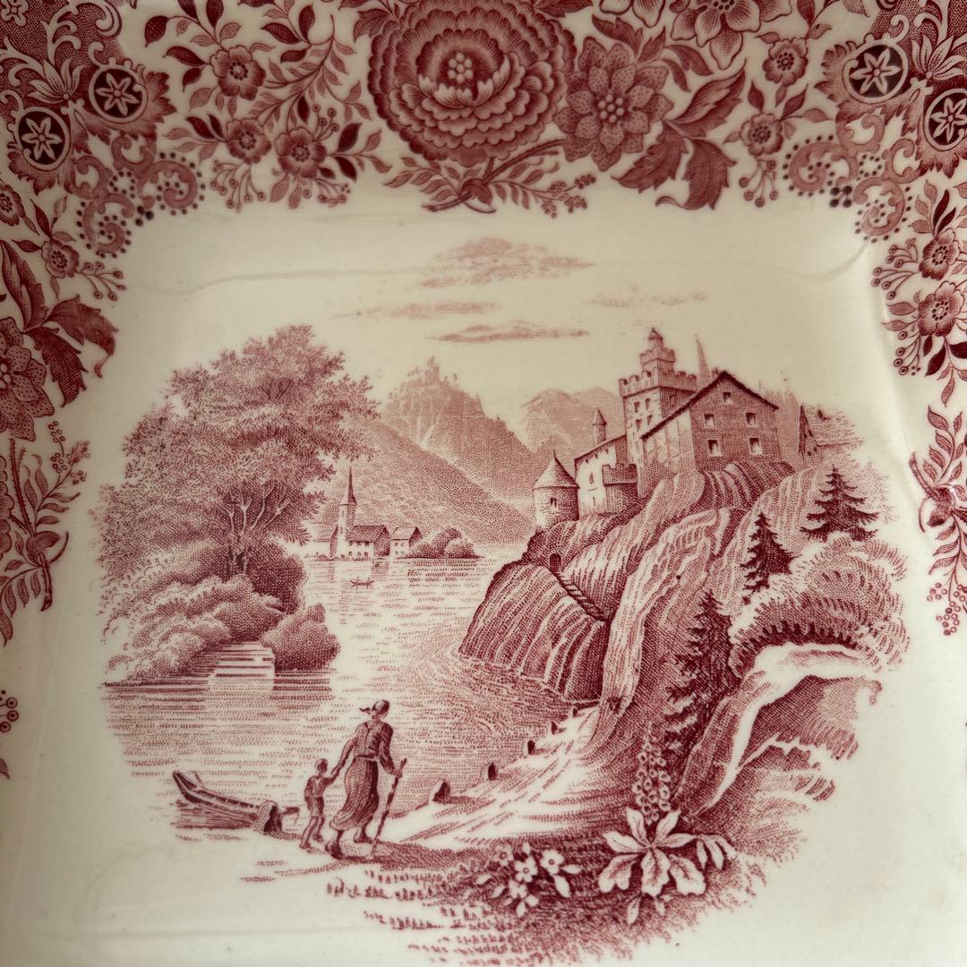 ビレロイ＆ボッホ Burgenland 大スクエアボウル ドイツ製 アンティーク