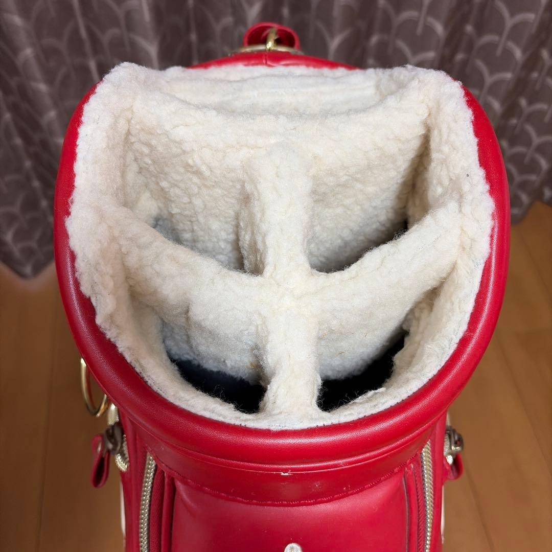 PEARLY GATES キャディバッグ 赤