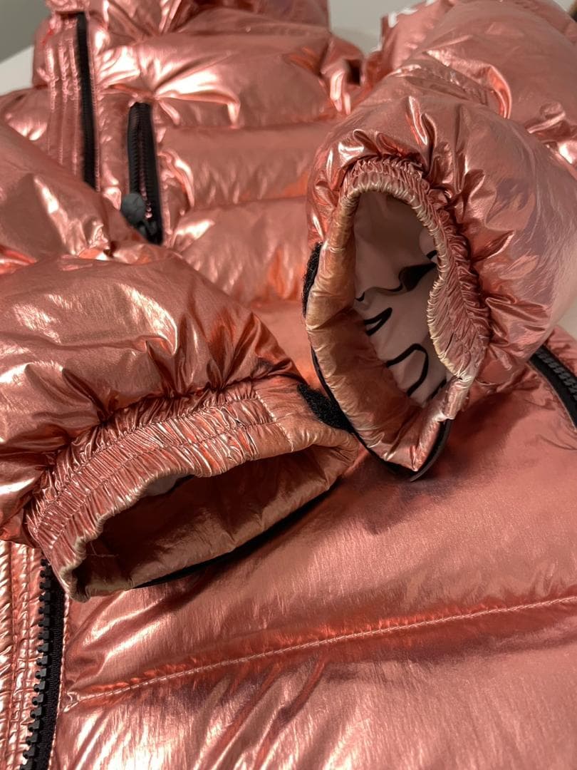 PERFECTMOMENT 6Y ピンクメタリック キッズ スキーウェア ダウン