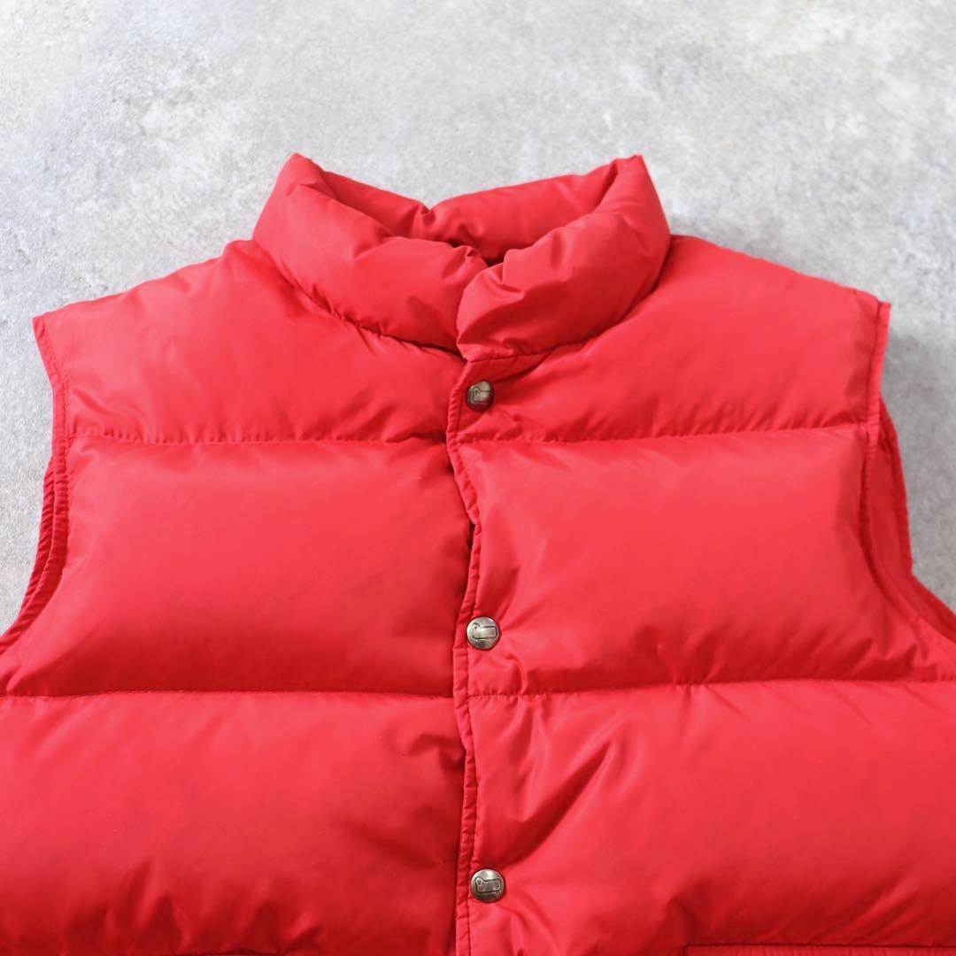 USA製 80s Woolrich ウールリッチ ダウンベスト レッド 赤 L