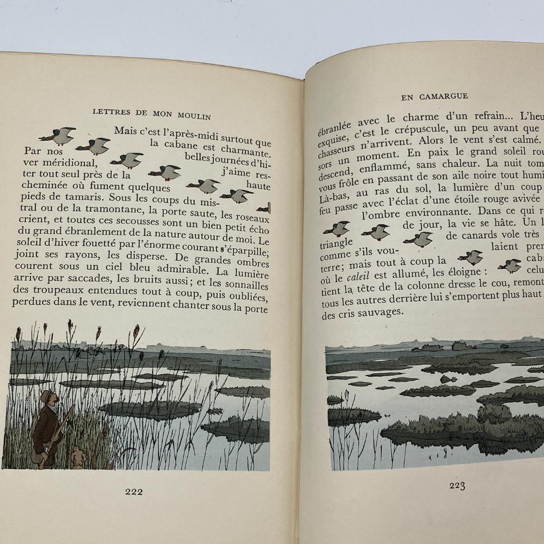 美革装丁　挿絵本　A.E.マルティ　風車小屋便り　1947年 フランス語　限定