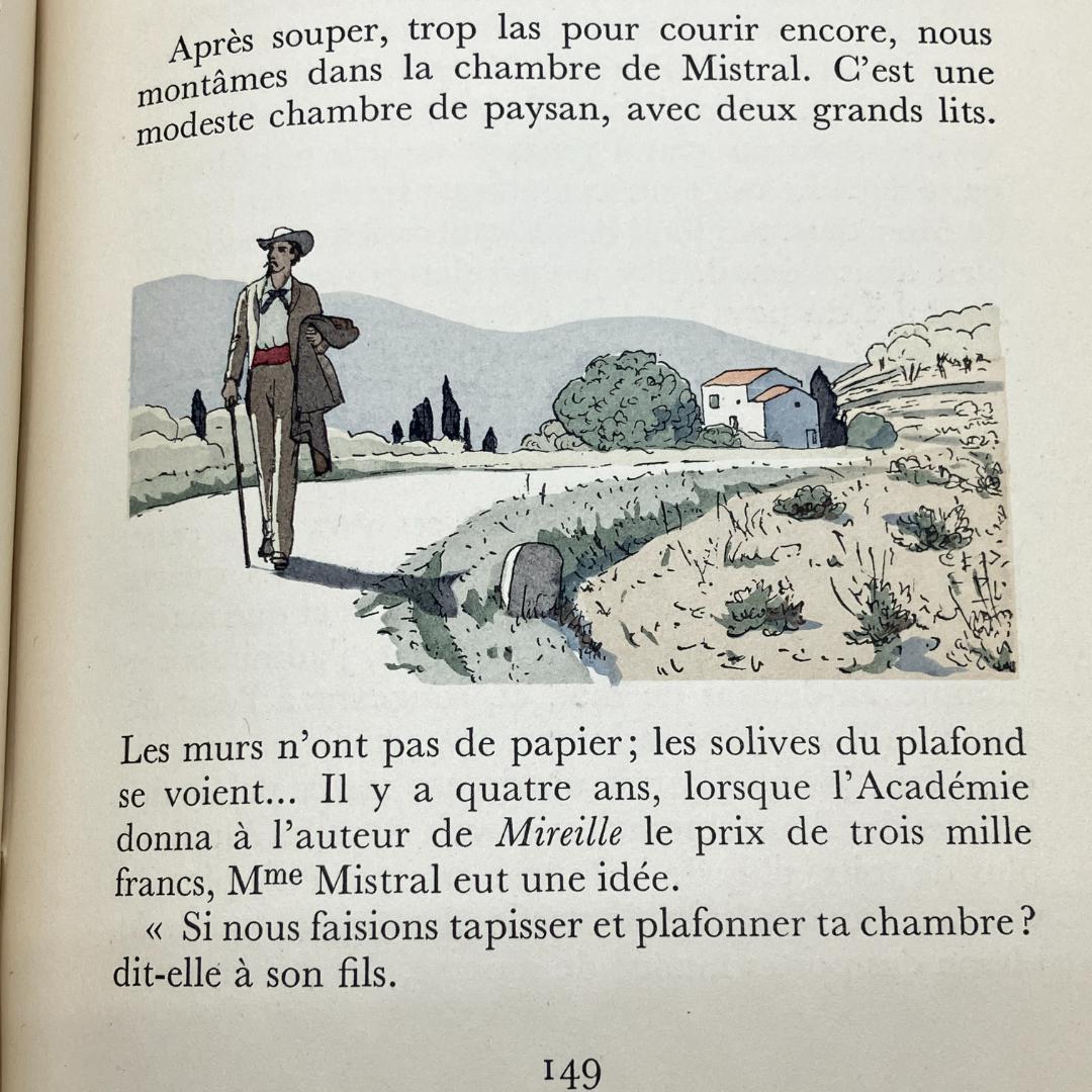 美革装丁　挿絵本　A.E.マルティ　風車小屋便り　1947年 フランス語　限定
