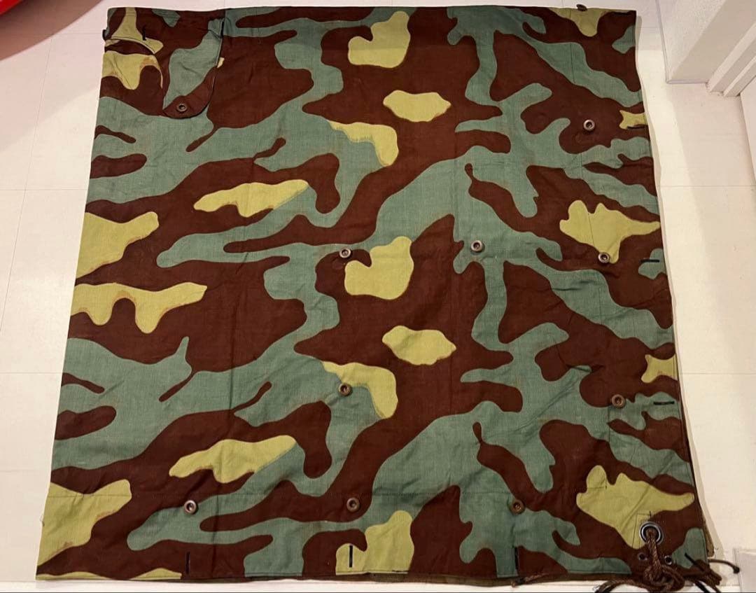 【最終値下】イタリア軍幕　サンマルコ迷彩　ポンチョテント　3枚セット