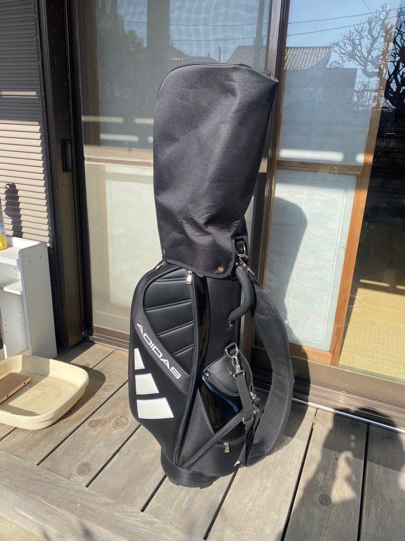 2024モデル　アディダス　キャディバッグ　軽量 9型　5分割　黒