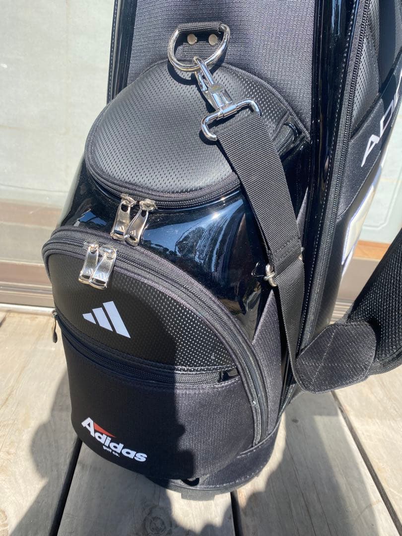 2024モデル　アディダス　キャディバッグ　軽量 9型　5分割　黒