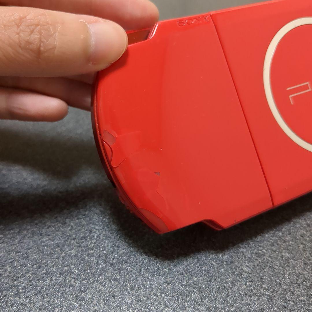 ネ*モ様 ★起動OK ＋ ソフト2枚つき★PSP 3000　本体　赤黒