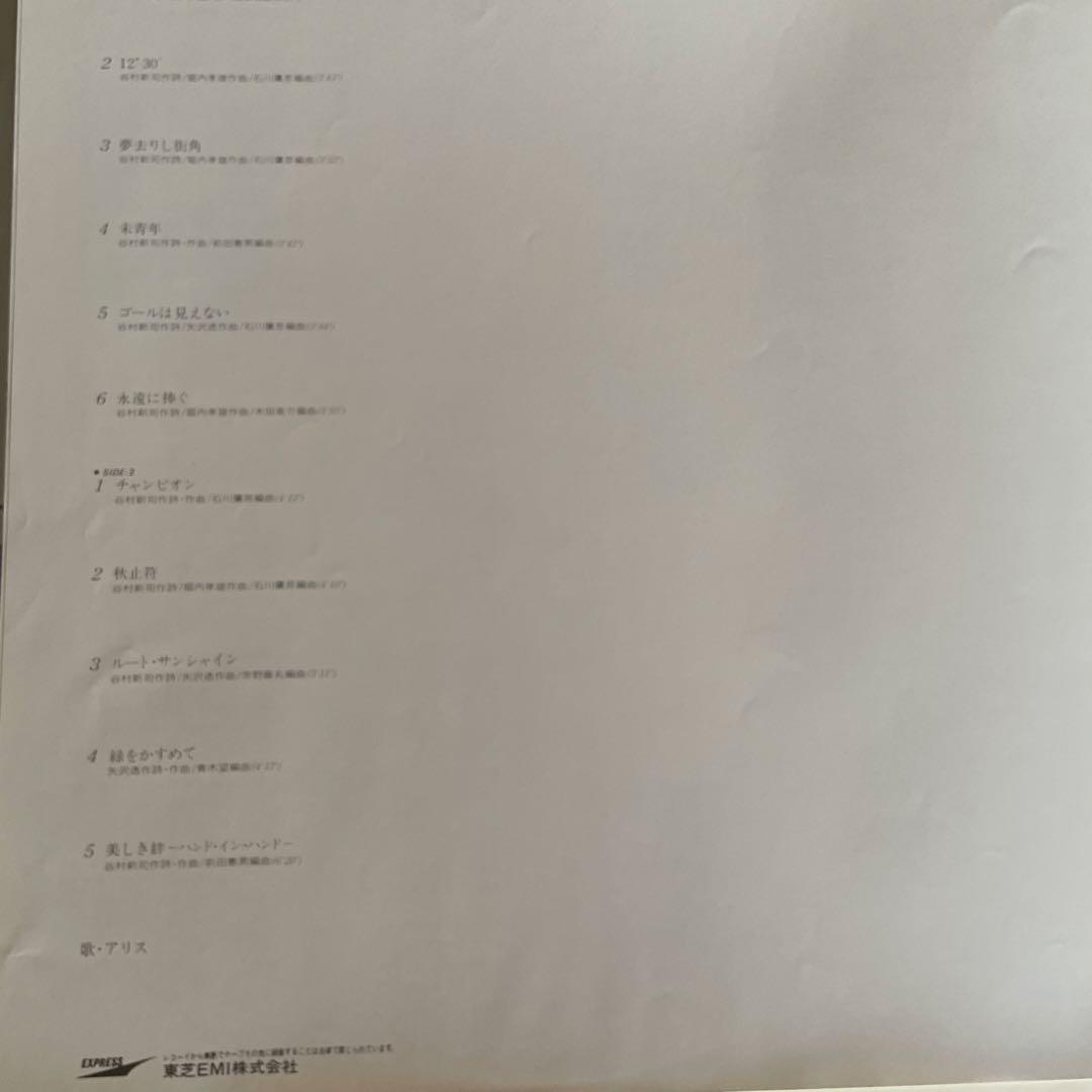 Alice VII ETP-80077 レコード 　見本　非売品