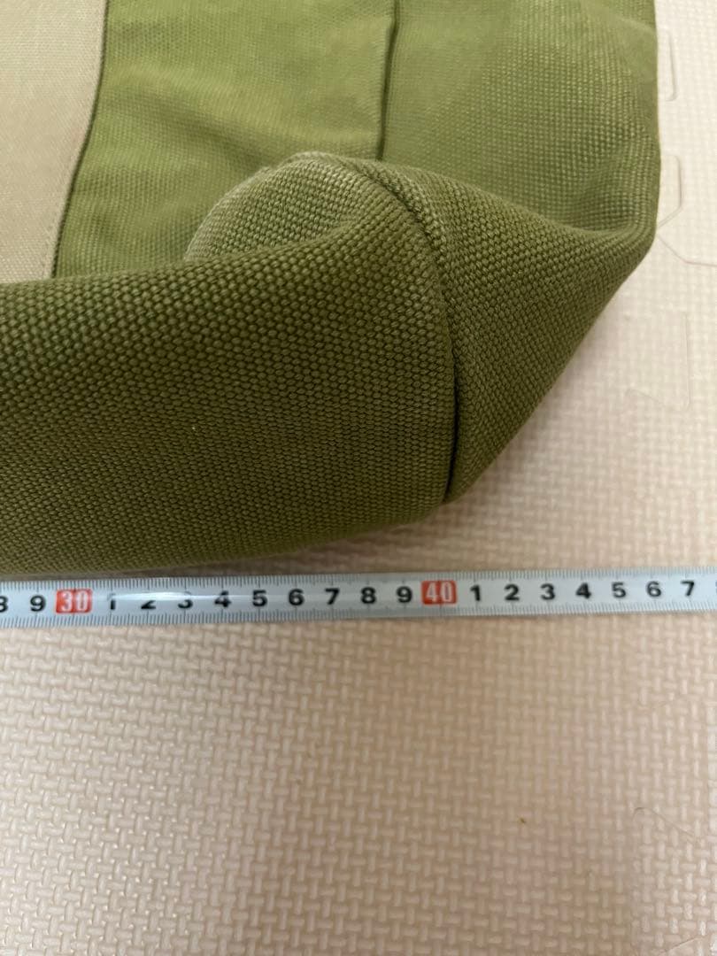 オリーブグリーン 大型コーチキャンバストートバッグ