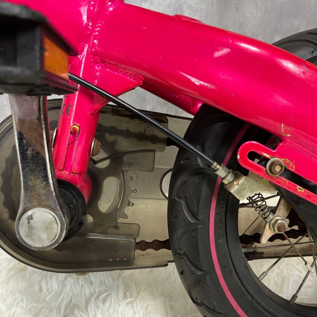 へんしんバイク 12インチ ピンク スタンド付き