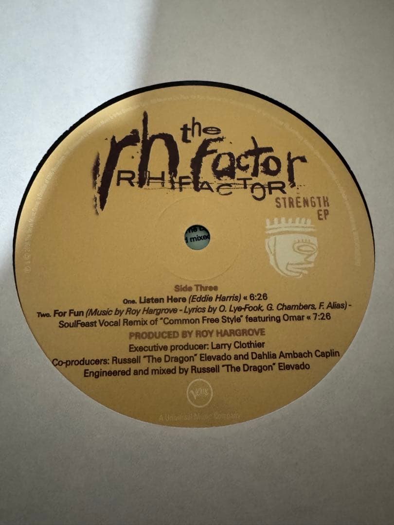 【希少】The RH Factor Strength EP 2LP