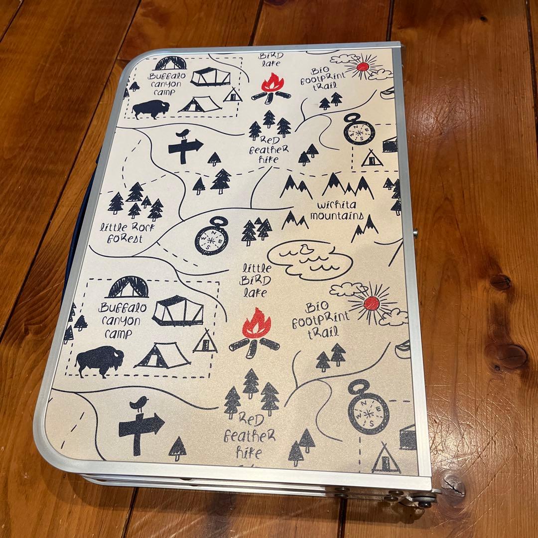 【希少柄/未使用品】Coleman ミニテーブル プラス キャンプマップ柄