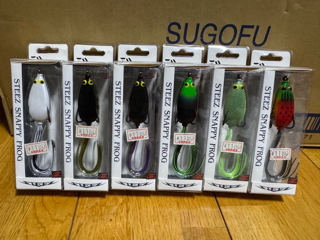 ダイワ　STEEZ SNAPPY FROG 6色セット