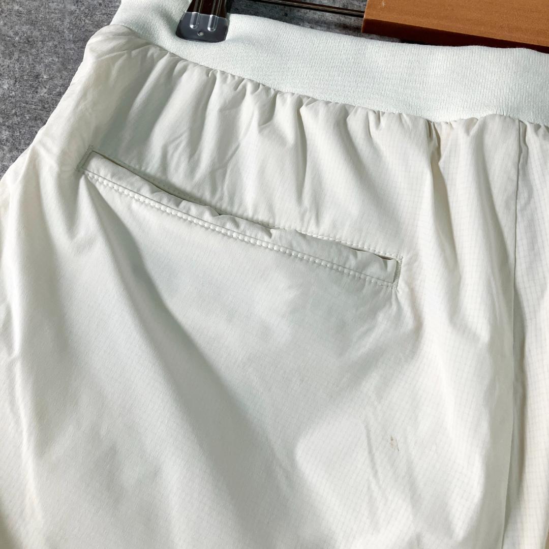 Titleist　中綿パンツ　ゴルフウェア　フルレングス　アイボリー　ロゴ　防寒