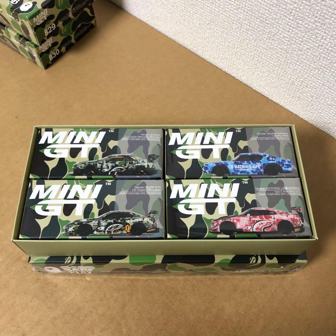 6台セット　MINI GT　リバティウォーク　BAPE　アベイシングエイプ
