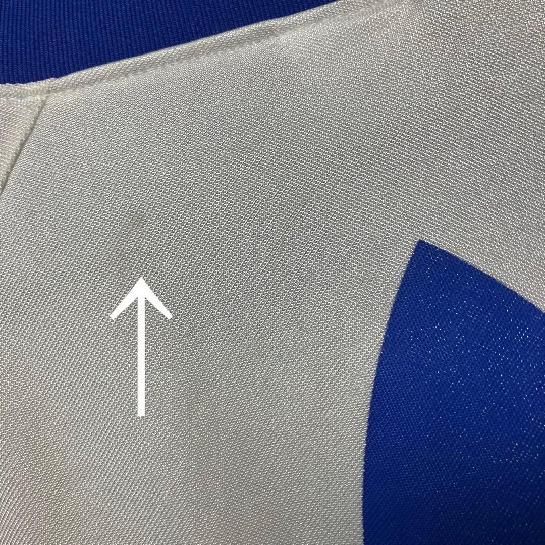 【L】old adidas長袖シャツ　トレフォイルロゴ　トリコロール　マリノス