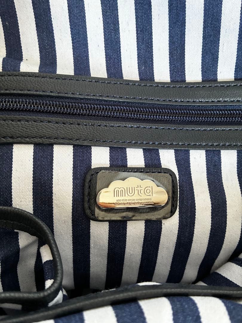 【新品未使用品】muta 上質ヤギ革バック （ショルダーベルト・保存袋付き）