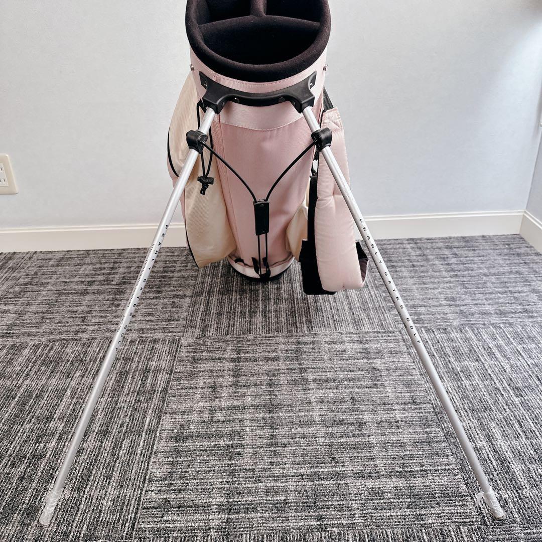 パーリーゲイツ スタンド式キャディバッグ ピンク 軽量 かわいい 人気カラー