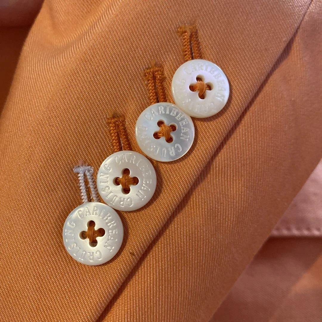 必見‼️オレンジ ブレザー ✖️ブラウンパンツ Ermenegildo Zegna