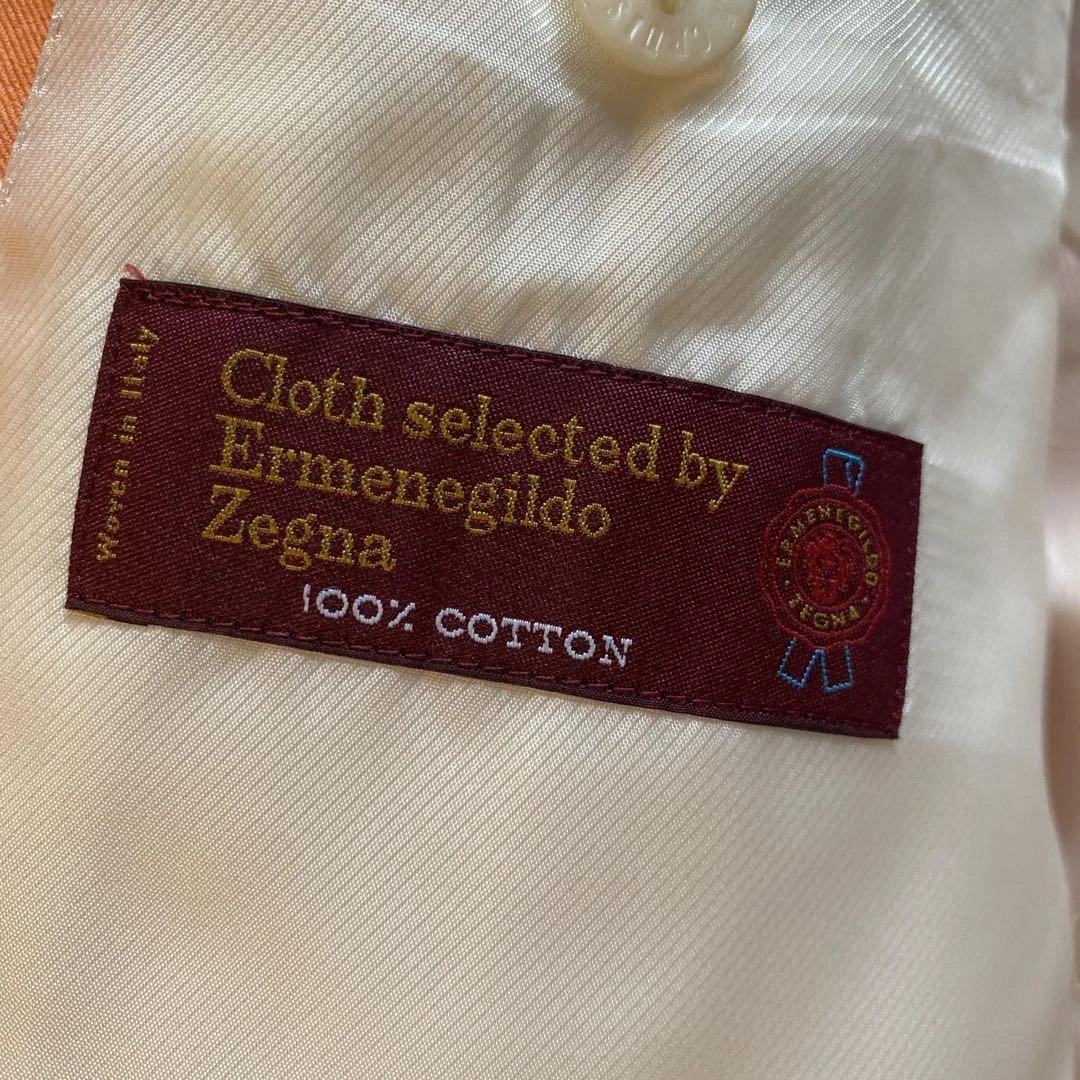 必見‼️オレンジ ブレザー ✖️ブラウンパンツ Ermenegildo Zegna