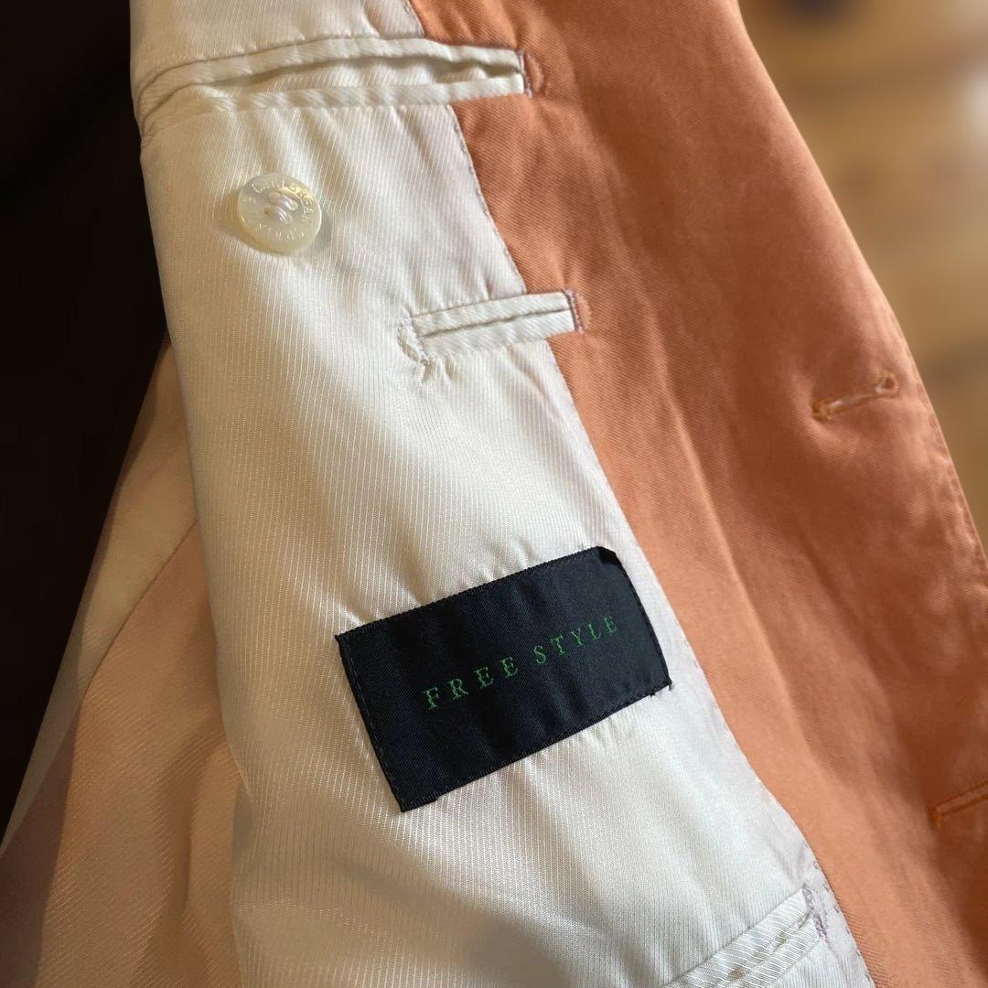 必見‼️オレンジ ブレザー ✖️ブラウンパンツ Ermenegildo Zegna