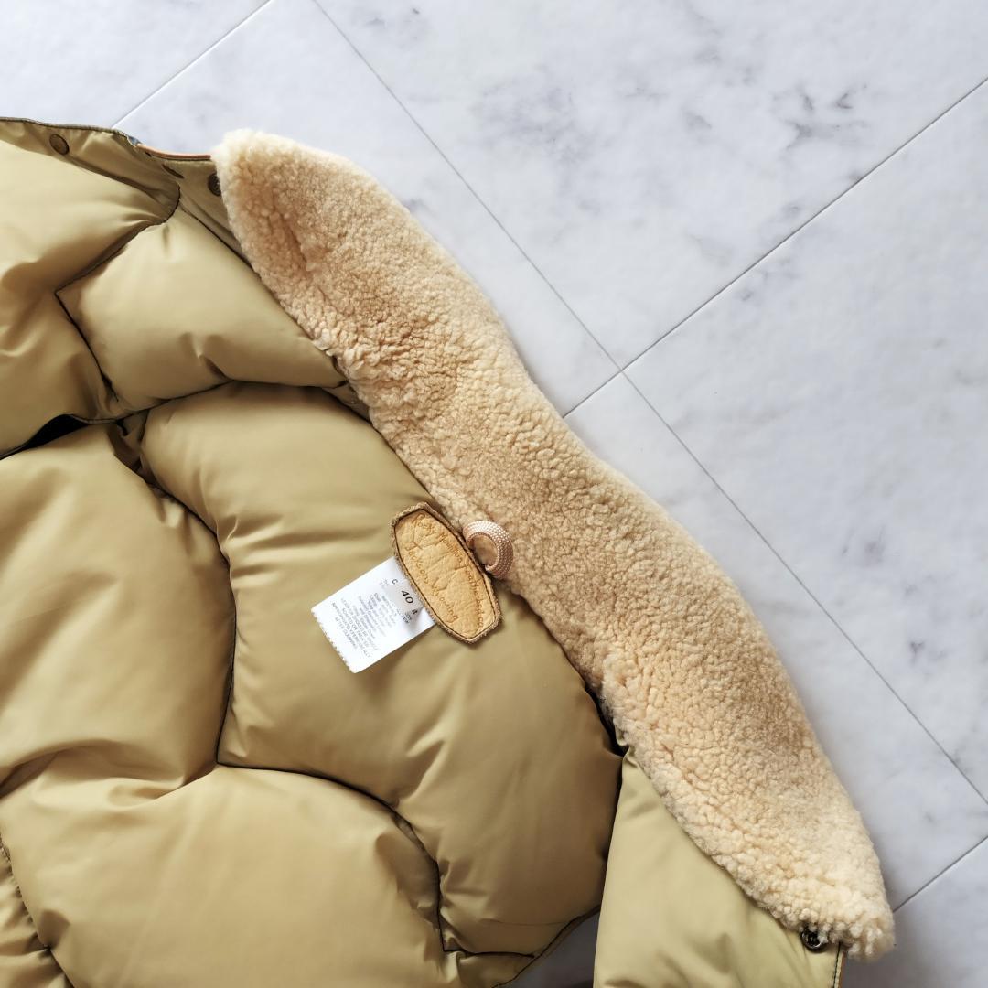 ロッキーマウンテンフェザーベッド クリスティベスト 40 L ダウンベスト 牛革