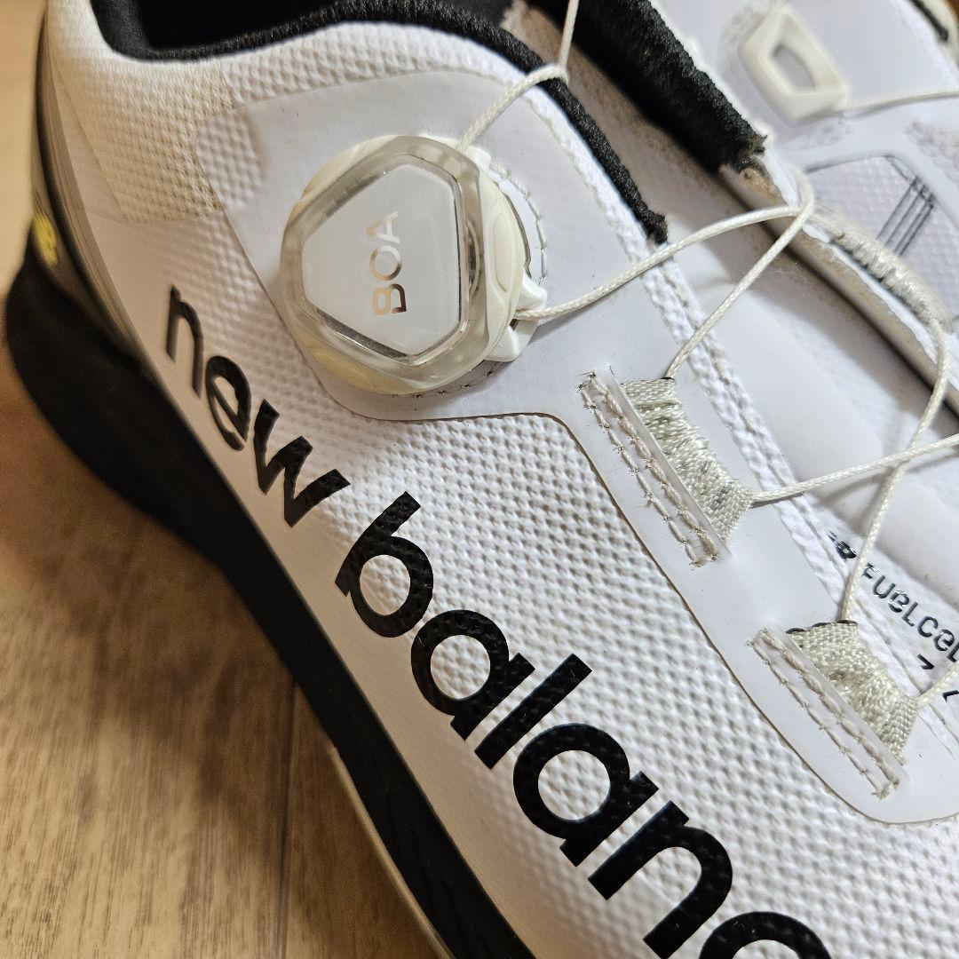 まぁくす【美品】New Balance ゴルフシューズ BOAシステム付き