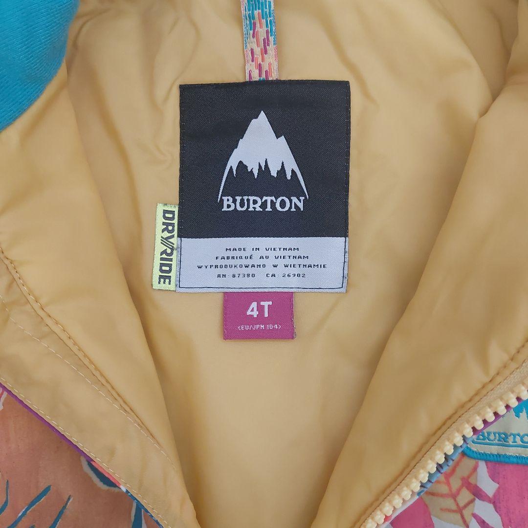 BURTON 花柄 ウェア 4T フォレストフレンズ 105 110 120