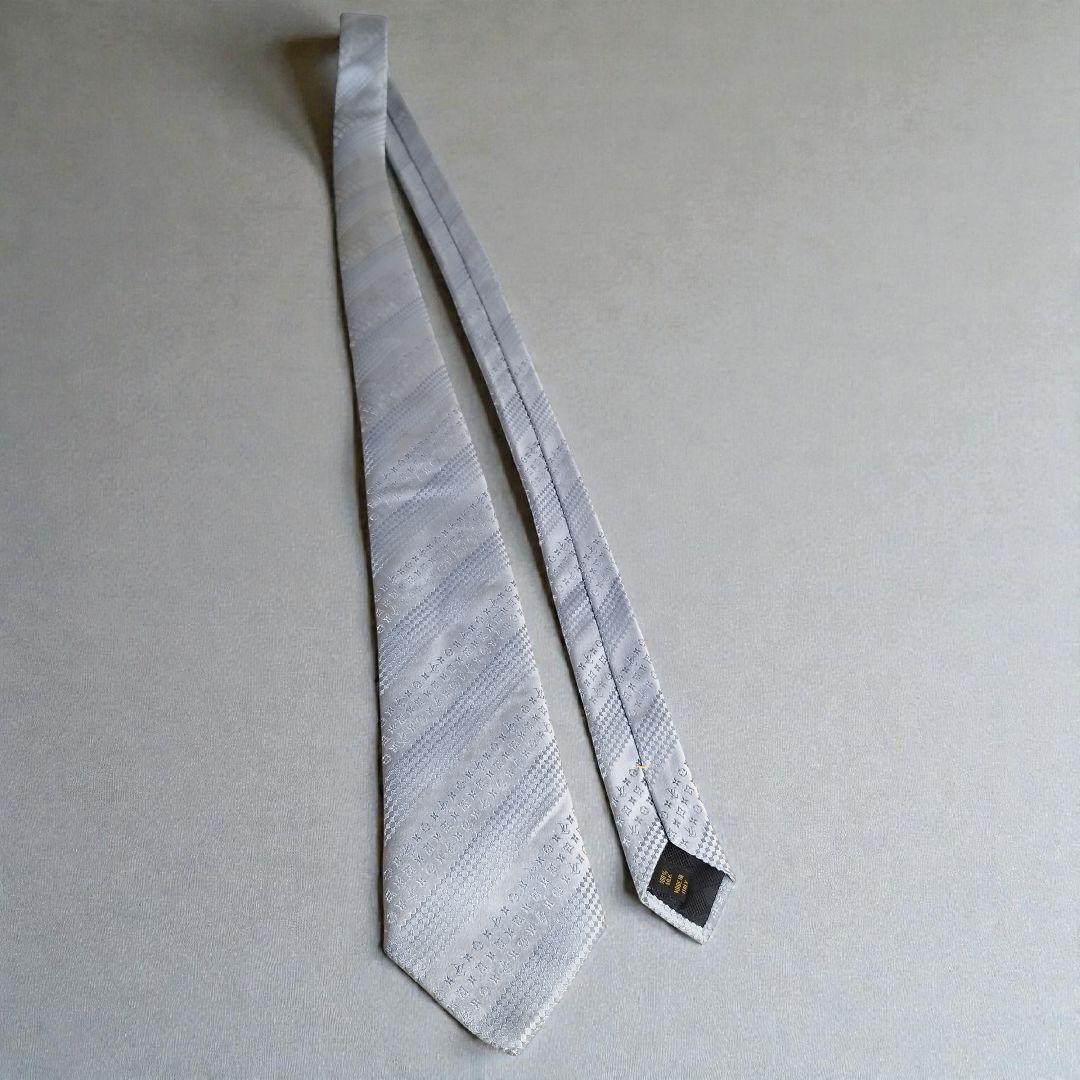 ルイヴィトン ネクタイ モノグラム シルク ストライプ 高級 肉厚 総柄
