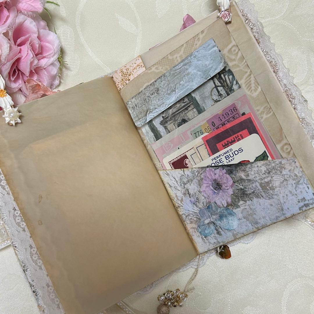 薔薇とレースのジャンクジャーナル・雑記帳トレペ仕様　Classical Lady
