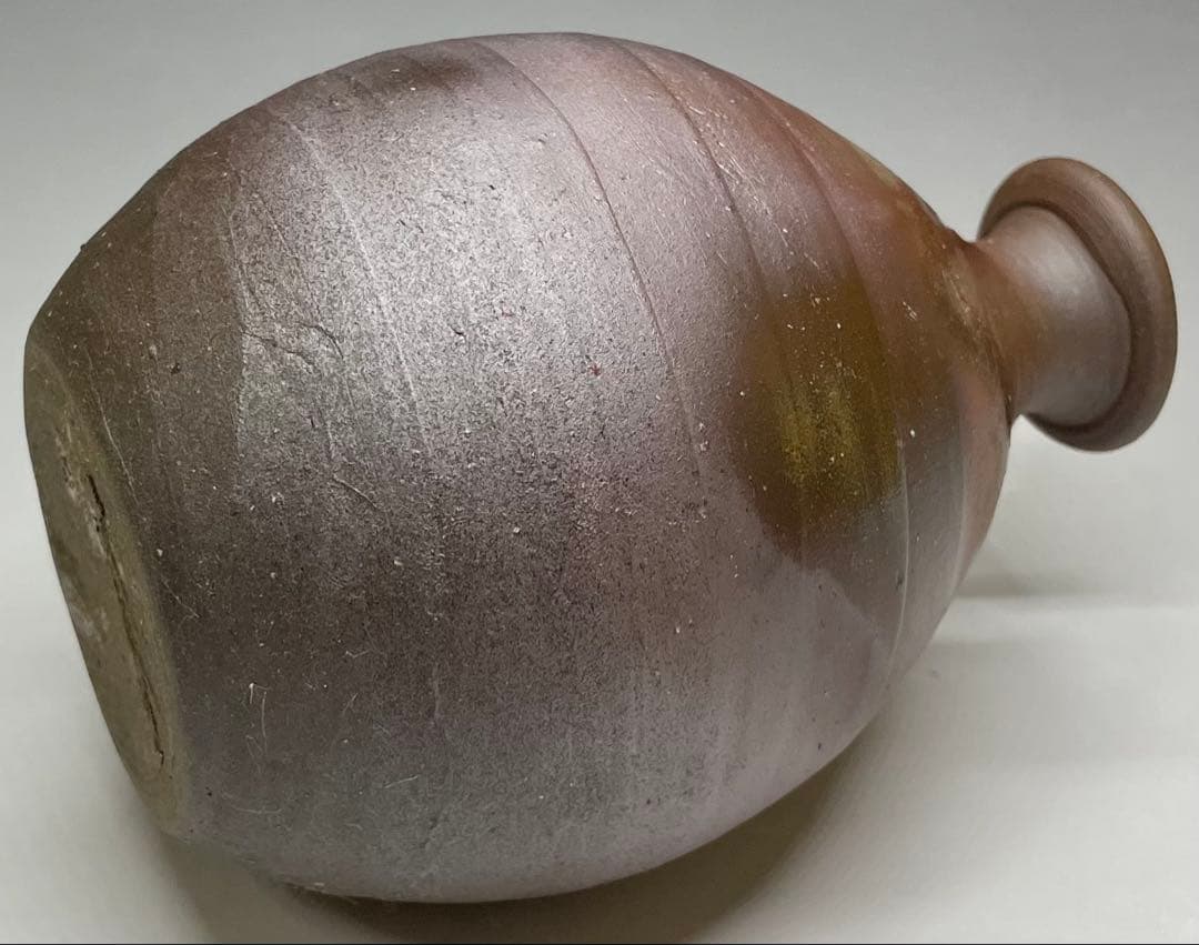 人間国宝　藤原雄　備前徳利　共箱　共布　栞　yy84