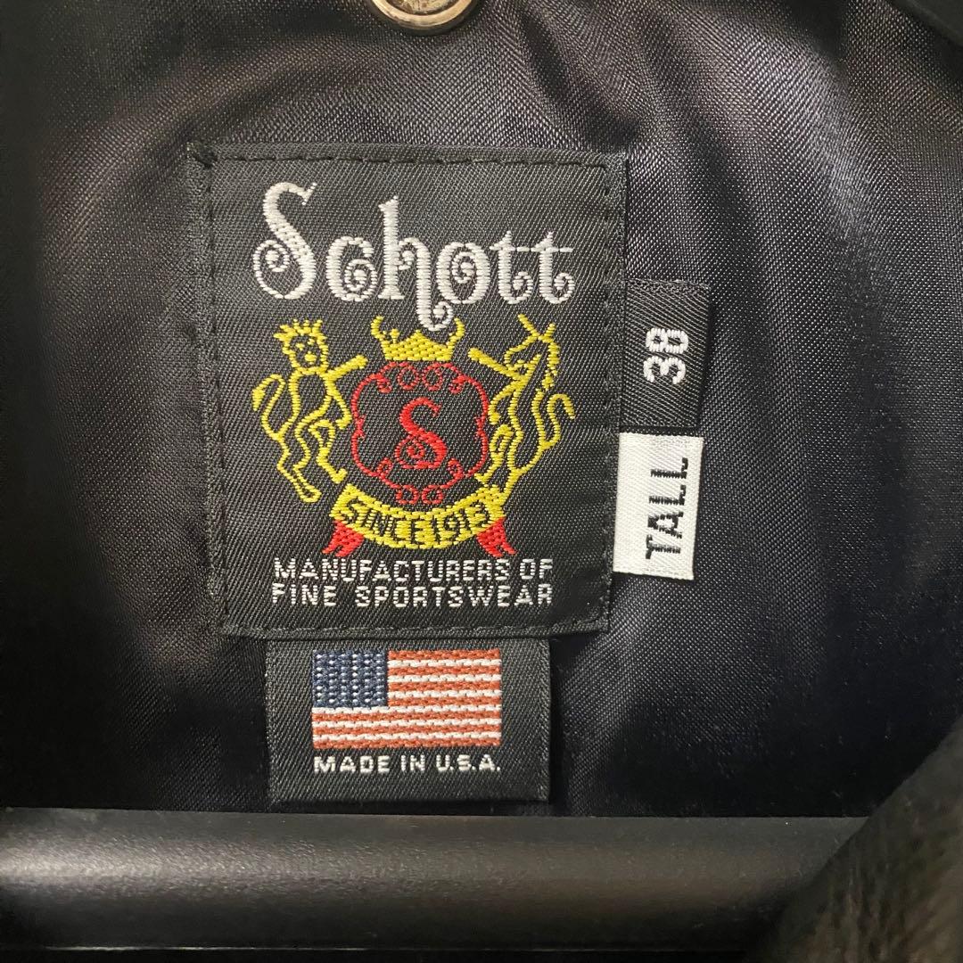 アメリカ製 Schott 516UST ニューネイキッド ワンスター 38