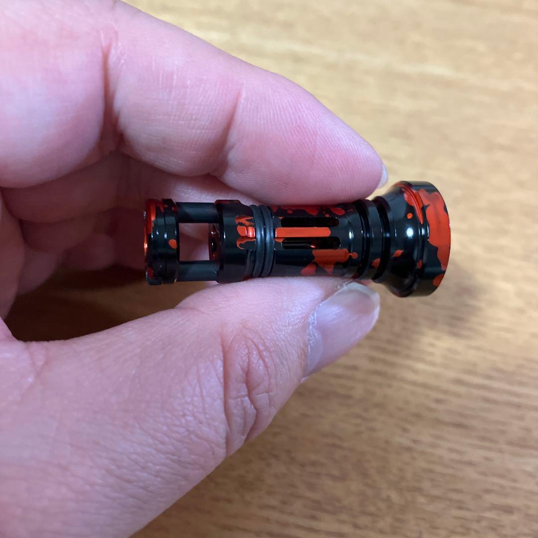 美品　シマノ用　ダブルハンドル　ロングノブ　カモフラバランサー　バス釣り