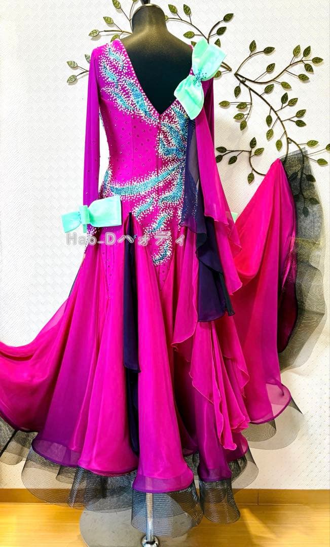 新品★ダンスドレス★スムース★スタンダード★社交ダンス★競技会★パーティー