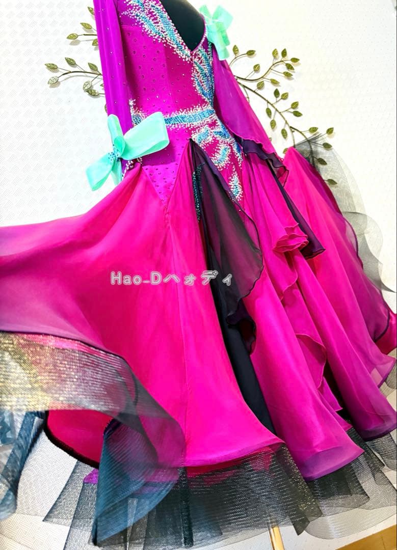 新品★ダンスドレス★スムース★スタンダード★社交ダンス★競技会★パーティー