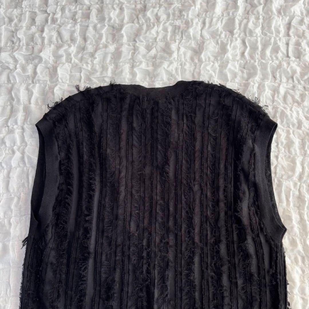 【美品】 スピックアンドスパン ファーニットベスト 近年モデル