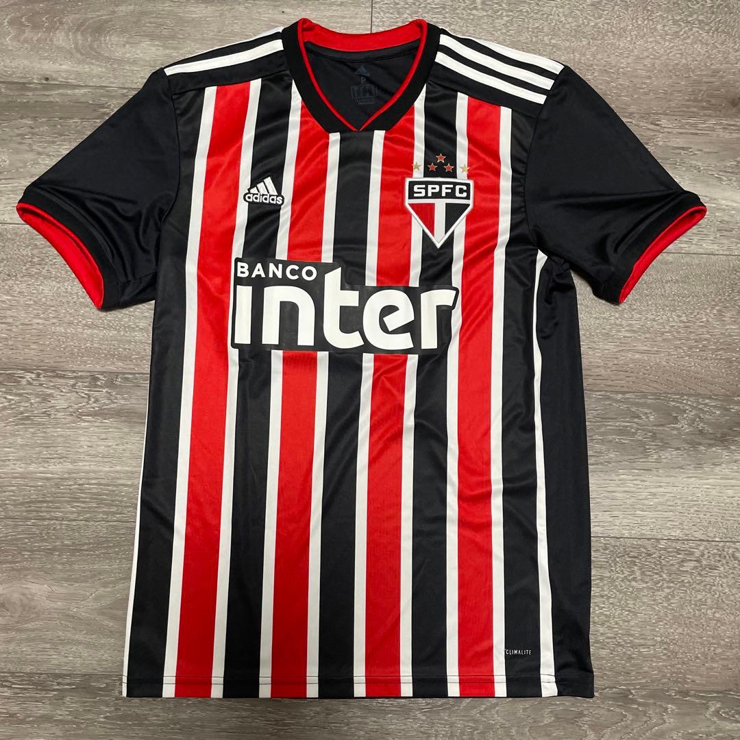 美品 Adidas SPFC エンブレム刺繍 サンパウロFC ユニフォーム S