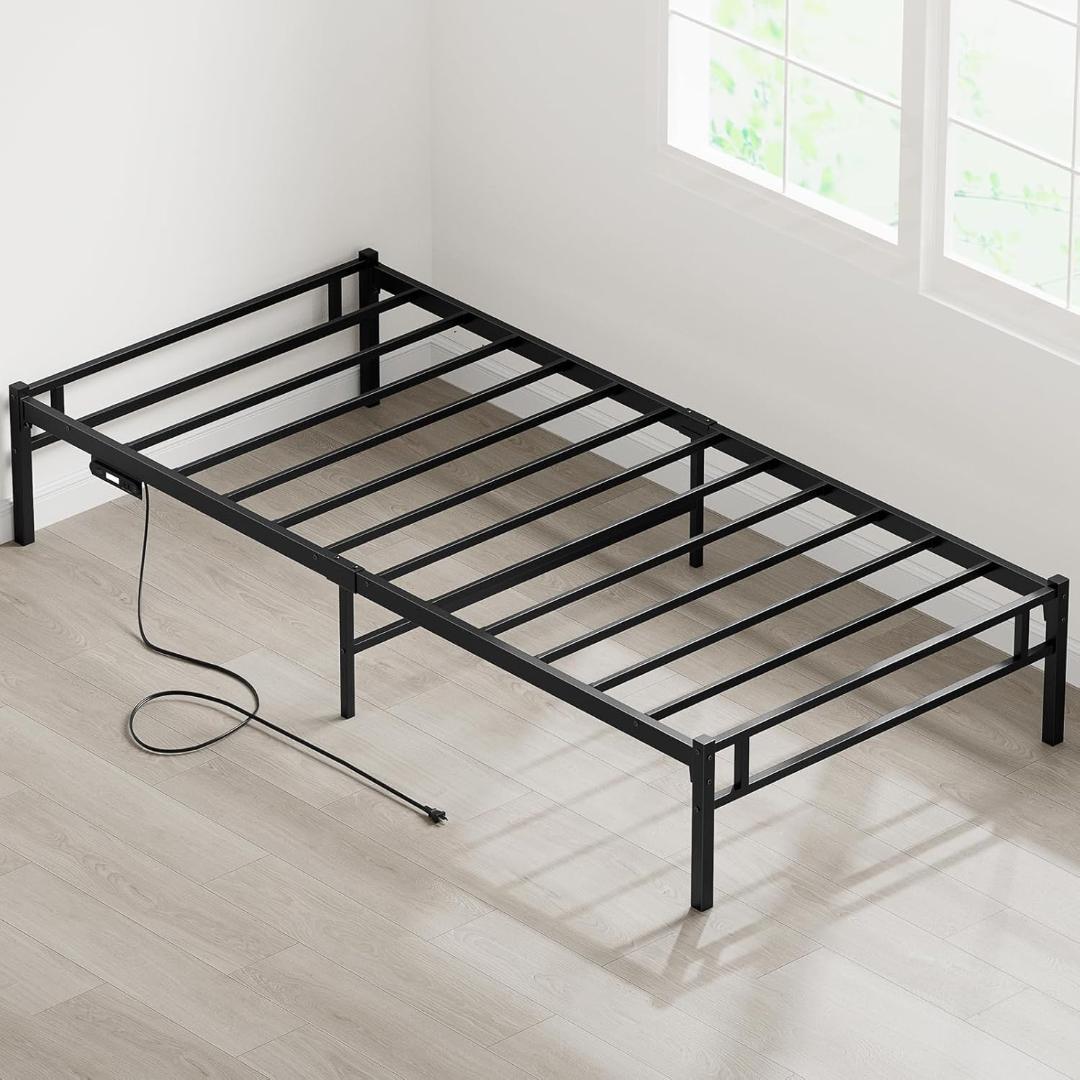 ⭐【LEDライト付きコンセント】ベッドフレーム Holdm シングル