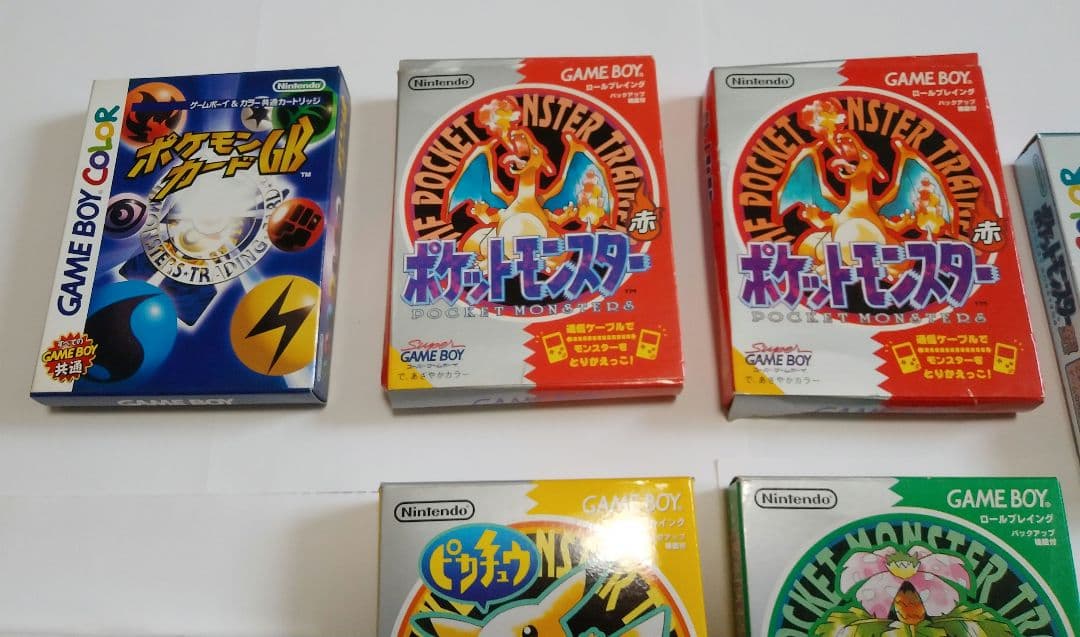 中古品　空箱多め　ポケットモンスター　ゲーム　空箱　まとめ売り　赤　金銀　など