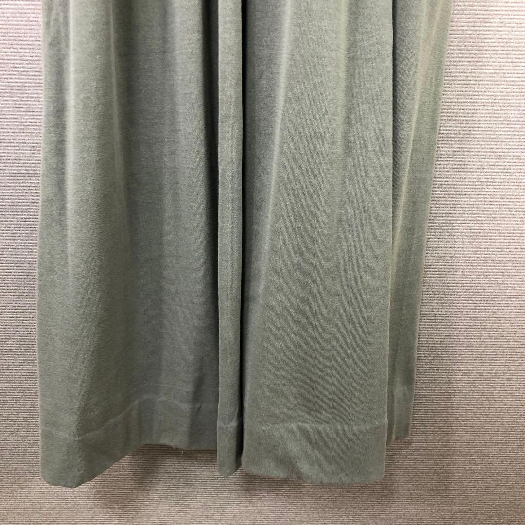 Ballsey エンブロイダリーコンビ ボリュームワンピース カーキ