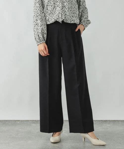 GLOBAL WORK　お手入れラクラクセットアップ/ジレとストレートパンツ