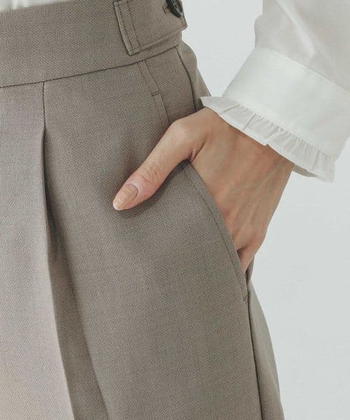 GLOBAL WORK　お手入れラクラクセットアップ/ジレとストレートパンツ