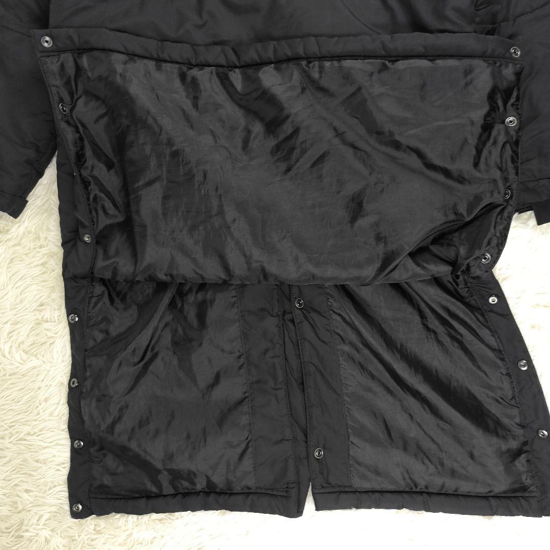 極美品✨ UNDER ARMOUR アンダーアーマー ベンチコート ロゴ刺繍 黒