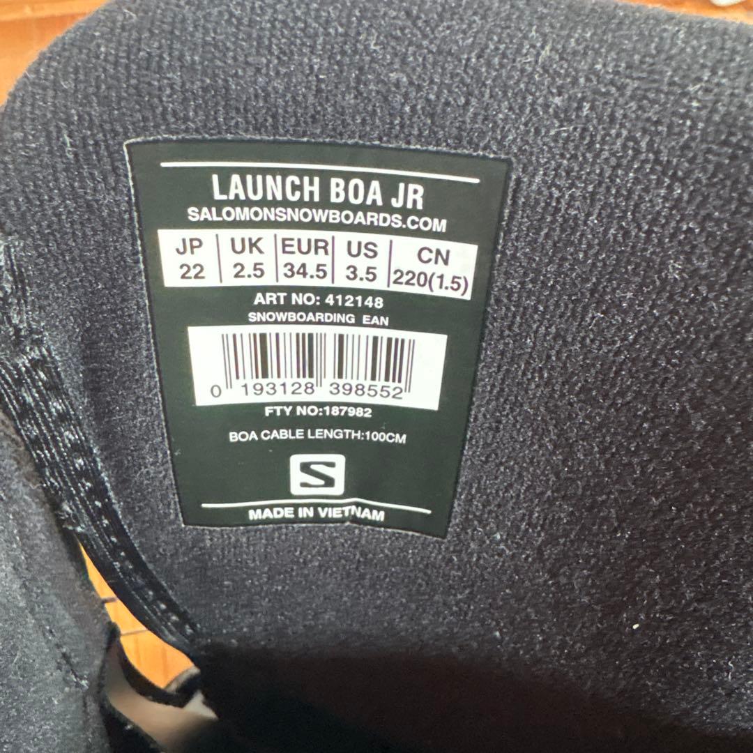 SALOMON LAUNCH BOA JR サロモン ローンチ ボア ジュニア