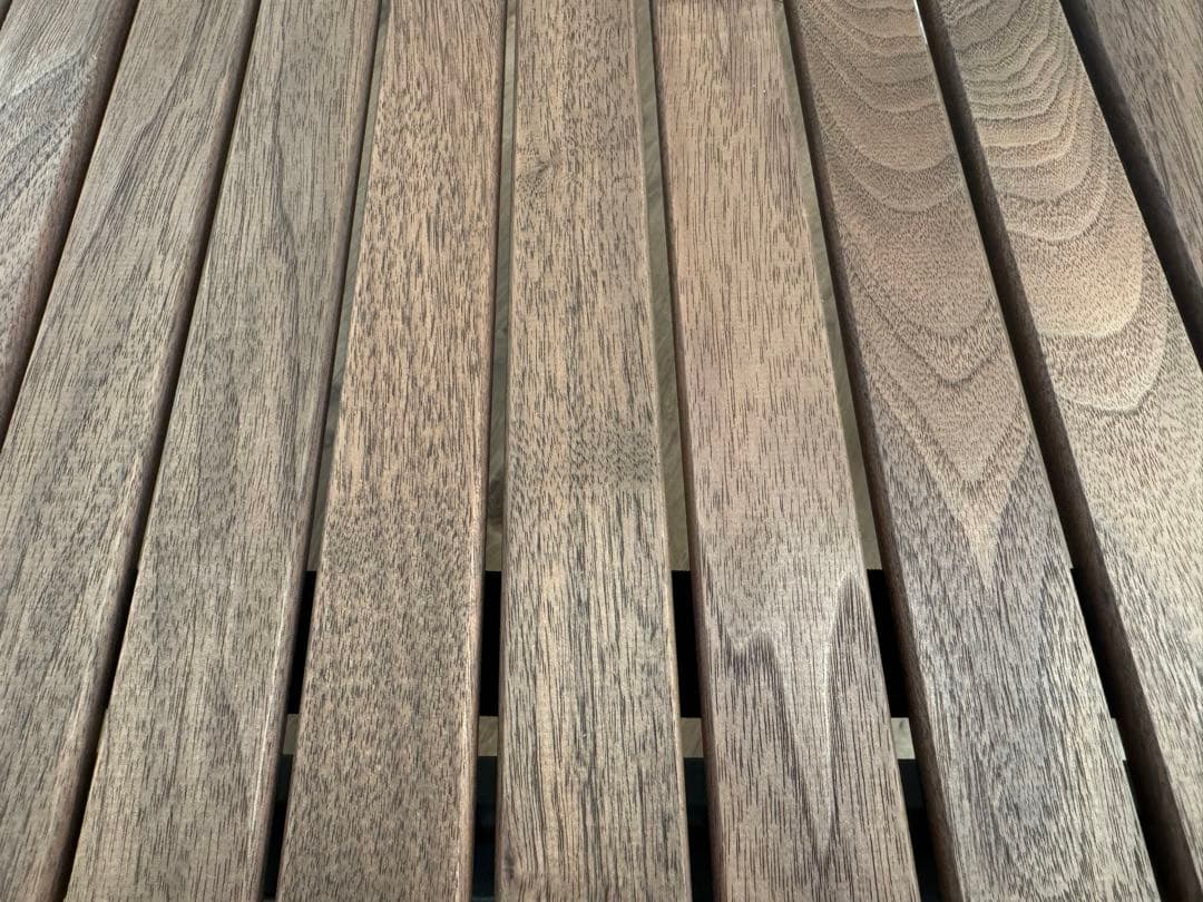 自作 ウォールナットロールテーブル　キャンプテーブル ウォルナット