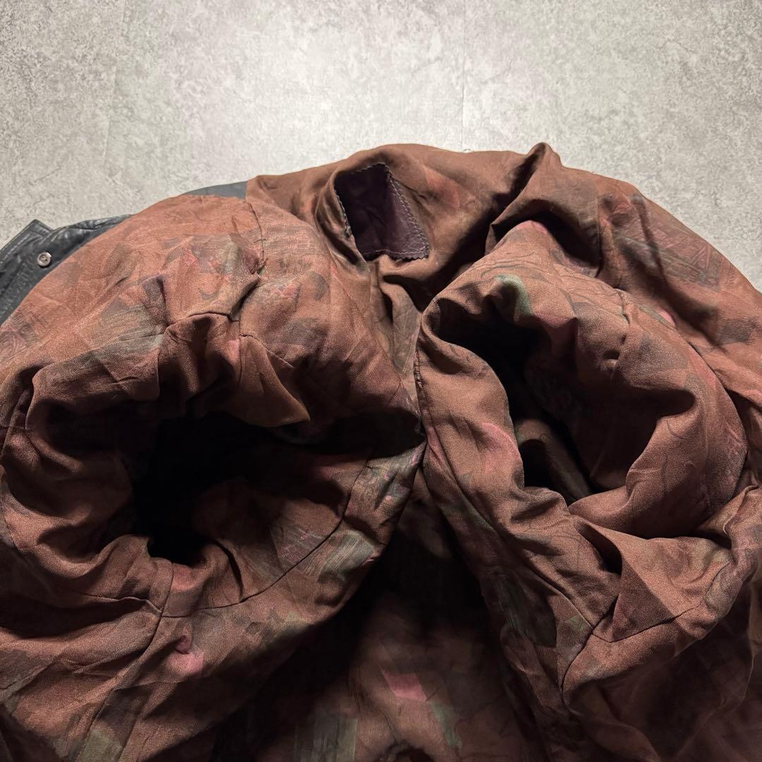 【90s vintage】フライトジャケット　2XL A-2 ラムスキン　短丈