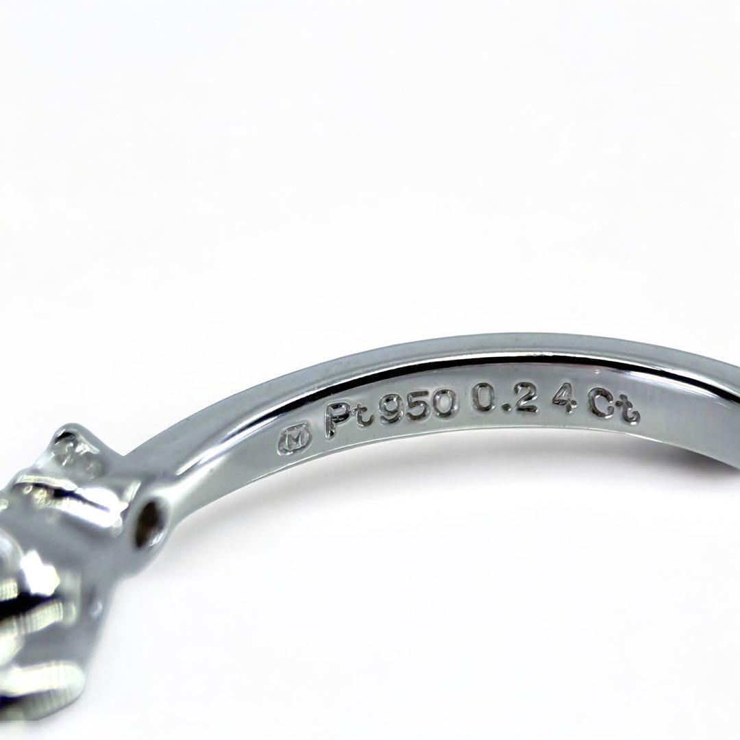 【新品同様】ミキモト ダイヤ　リング　0.24 Pt950 指輪