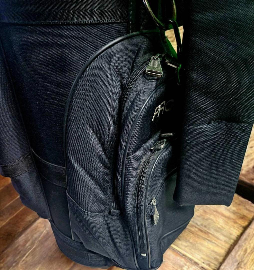 送料無料/美品　PRGR SEVEN POCKETS ブラック ゴルフバッグ